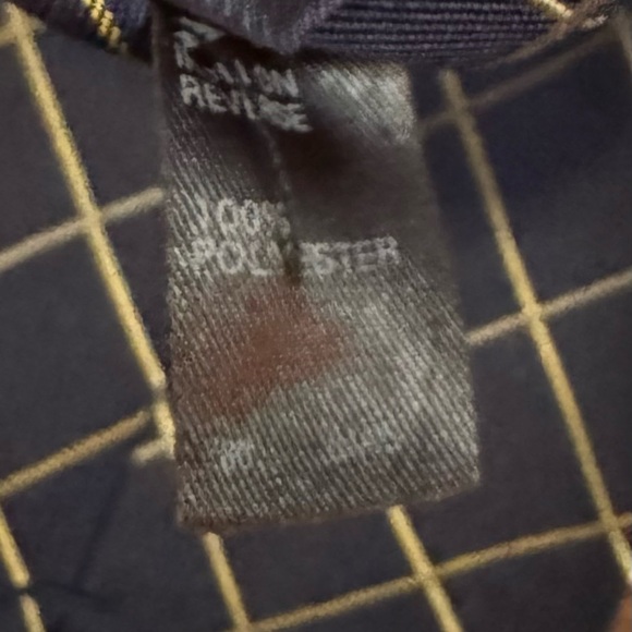 MARKS & SPENCER Navy and Gold Grid Tie - Picture 6 of 10